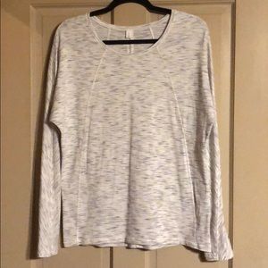 Lululemon Sweet Embrace sz 8 space dye white/grey